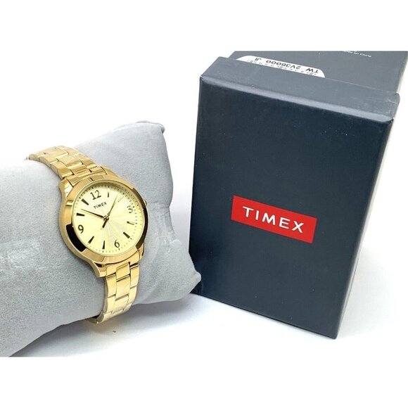 Timex Women's Watch TW2V36000 Quartz Gold Stainless Steel 32mm - Picture 3 of 14